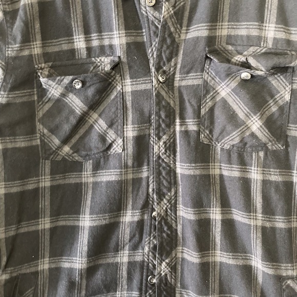 Voyager Heavy Flannel Shirt Jacket Men's XL Thermal Lined Black Plaid Button Up - Picture 3 of 10